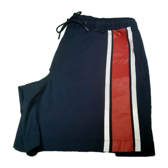 Michael Kors Men's Shorts Drawstring Waist Stretch Navy Blue Size XL - Picture 2 of 8